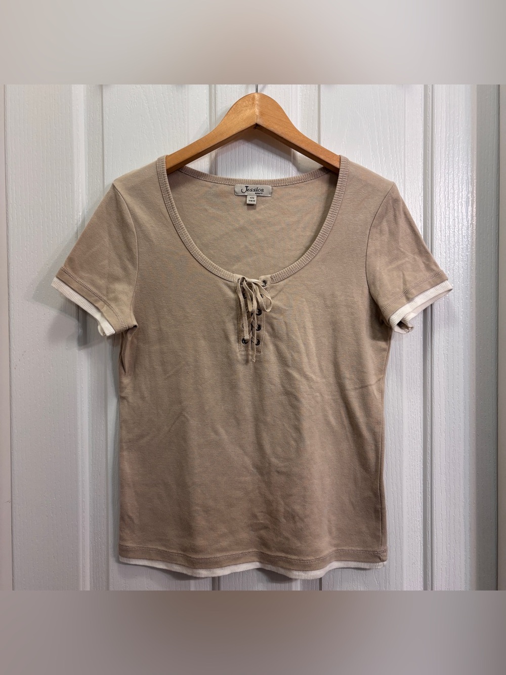Tie-Front Short Sleeve Top